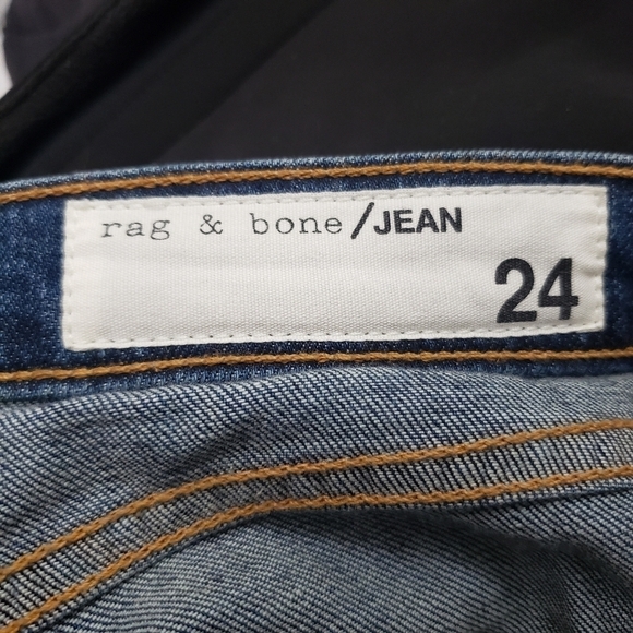 Rag & Bone Dre Slim Distressed Ankle Jeans Womens Size 24 Made in USA Low Rise - Picture 12 of 15
